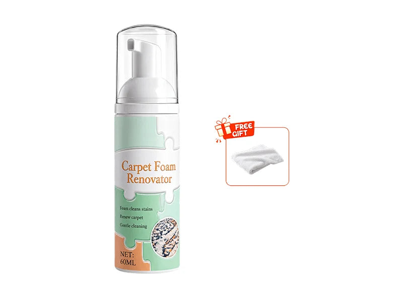 Waterless Carpet Foam Stain Remover with Towel