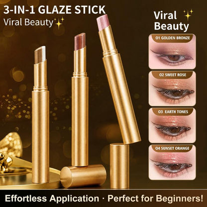 4PCS 3-Color Eyeshadow Stick