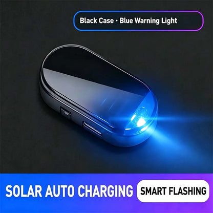 Solar Powered Fake Car Alarm Light, Auto Light Sensor LED Simulated Security Warning Light🚨