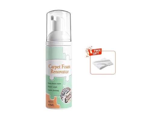 Waterless Carpet Foam Stain Remover with Towel