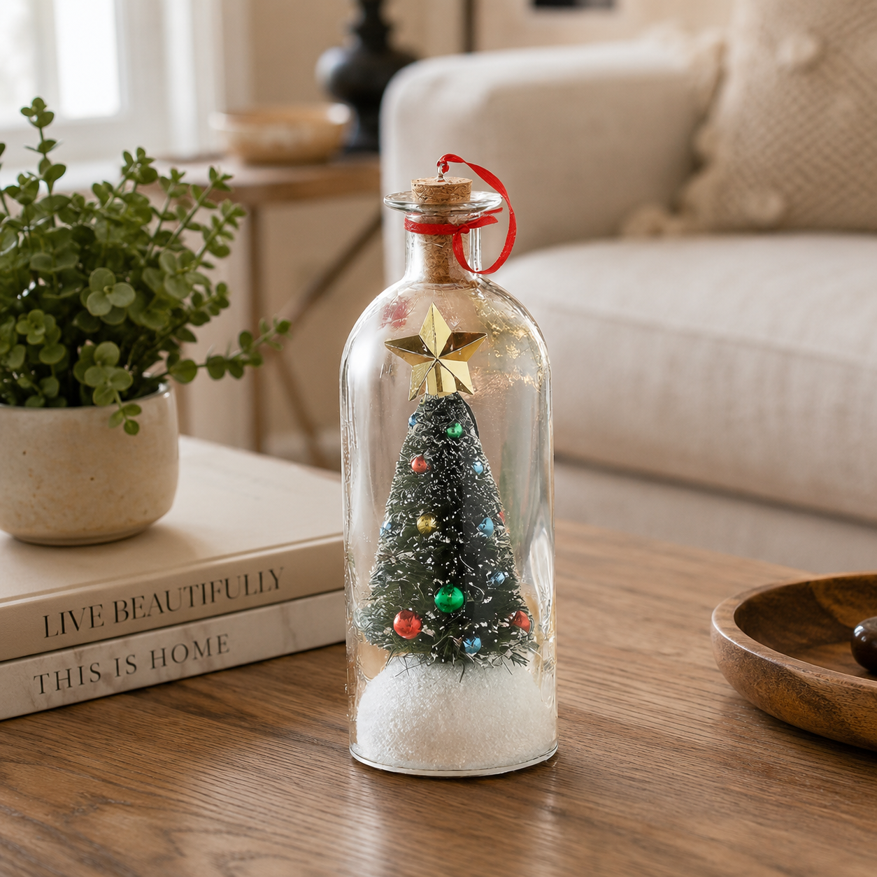 Christmas In July🎄 8" Recordable Christmas Tree Message In A Bottle